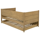 Calinda Twin Panel Daybed with Trundle - Rustic Natural Pine Finish – view 12