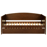 Bozeman Twin Daybed with Trundle - Camelback Silhouette in Medium Walnut Wood – view 5