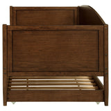 Bozeman Twin Daybed with Trundle - Camelback Silhouette in Medium Walnut Wood – view 7