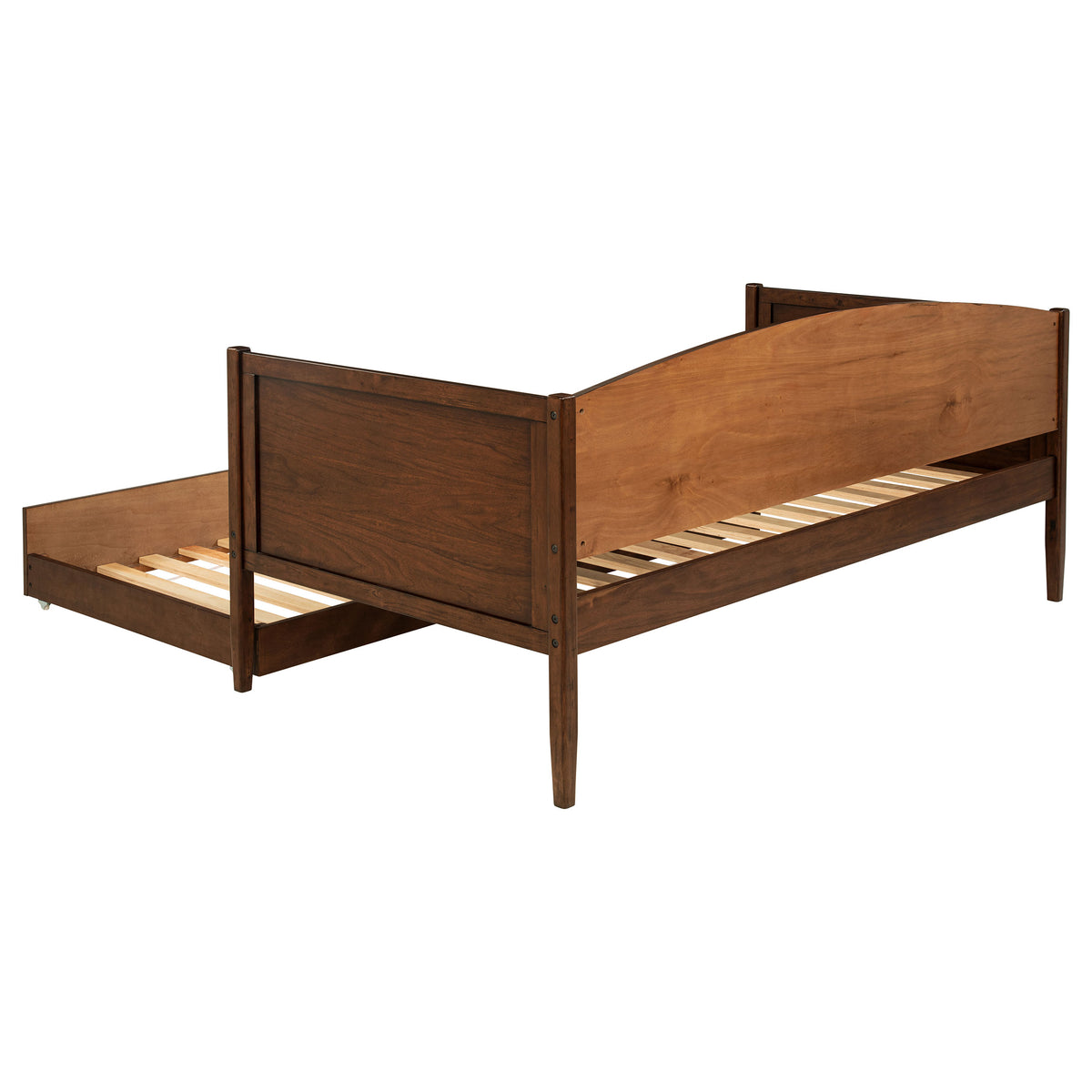 Bozeman Twin Daybed with Trundle - Camelback Silhouette in Medium Walnut Wood – view 9