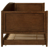 Bozeman Twin Daybed with Trundle - Camelback Silhouette in Medium Walnut Wood – view 13