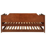 Redding Camelback Twin Daybed with Trundle - Classic Panel Detail in Rich Cherry – view 10
