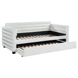 Patricia Boucle Twin Daybed with Trundle