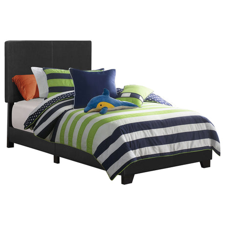 Dorian Faux Leather Upholstered Panel Bed - Twin