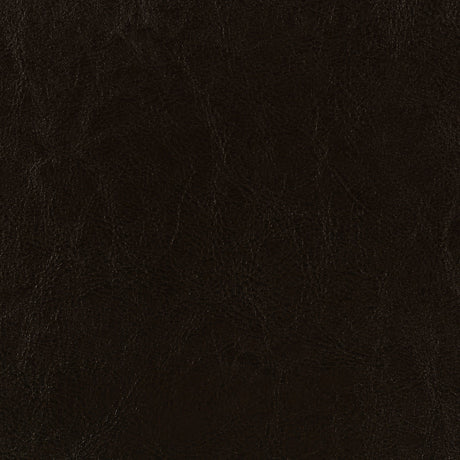 Dorian Upholstered Panel Bed with Padded Headboard - Brown Faux Leather & Black Legs, Twin to California King – view 17
