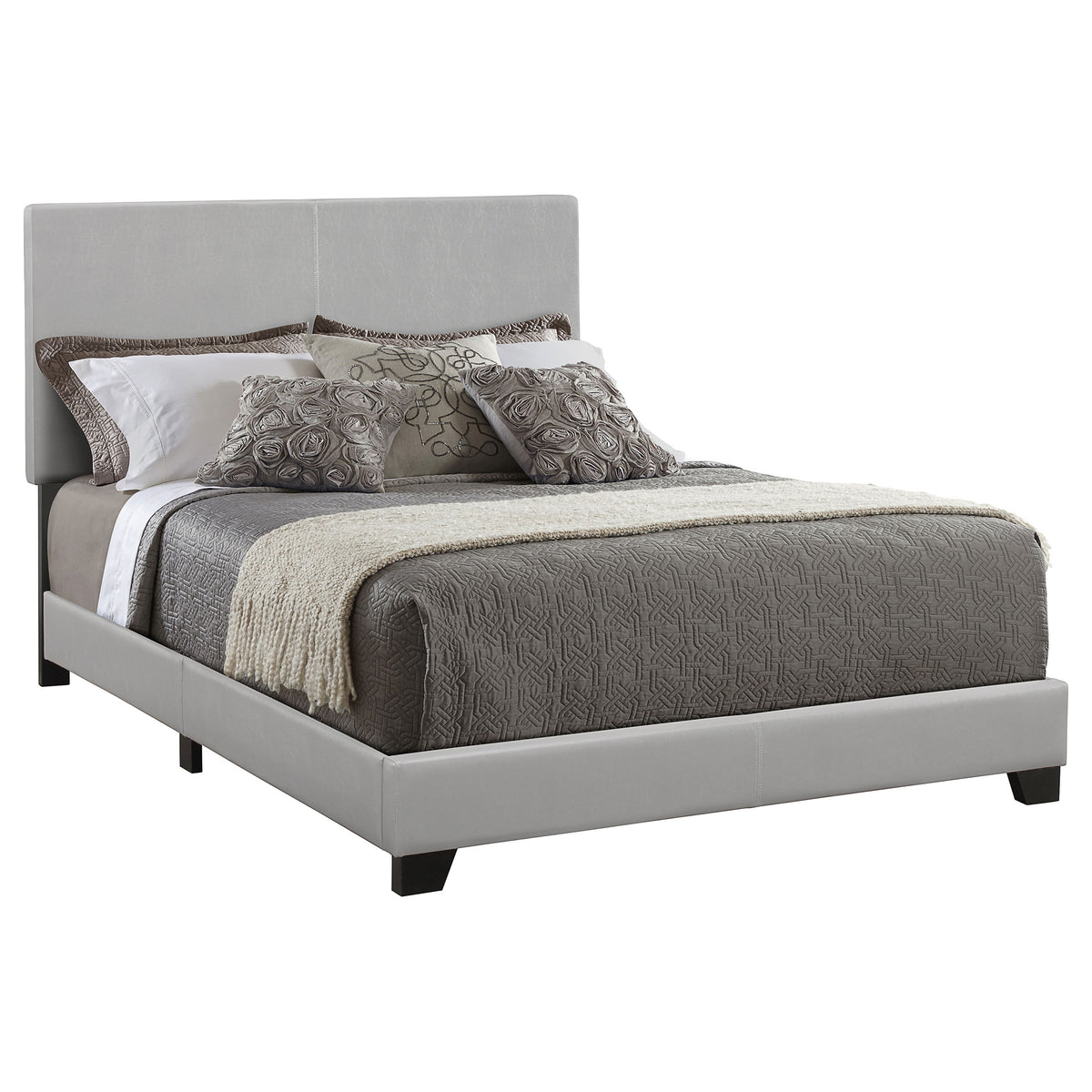Dorian Faux Leather Upholstered Panel Bed - Queen