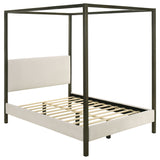 Monroe Upholstered Canopy Bed - Queen