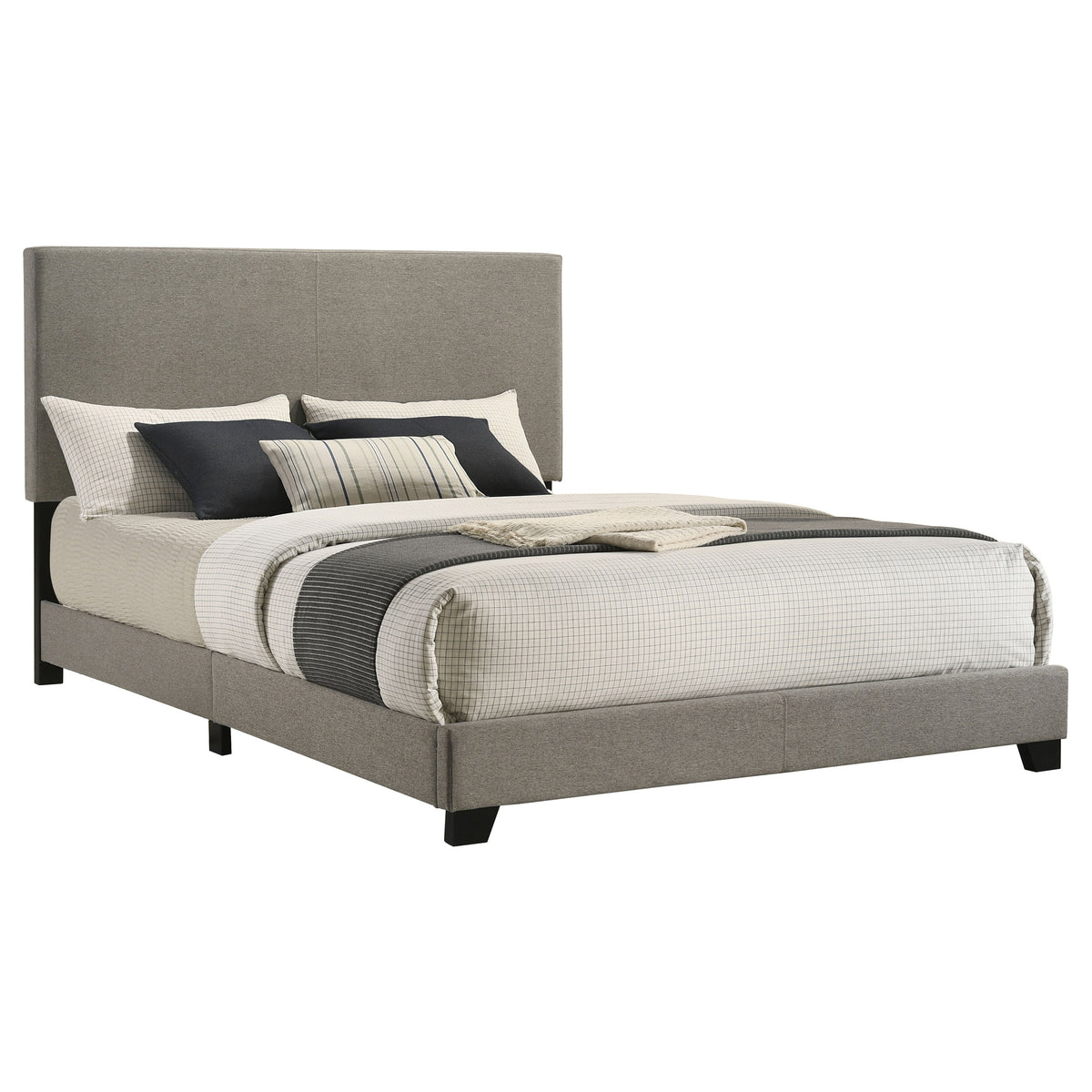 Dorian Upholstered Panel Bed with Padded Headboard - Queen