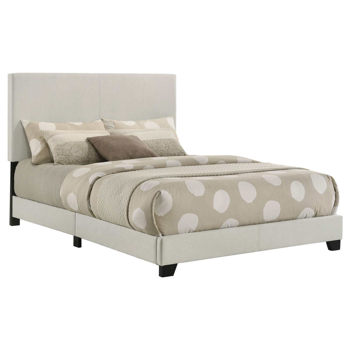 Dorian Upholstered Panel Bed with Padded Headboard - Full