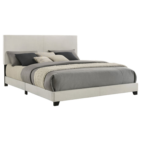Dorian Upholstered Panel Bed with Padded Headboard - Eastern King