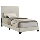 Dorian Upholstered Panel Bed with Padded Headboard - Twin