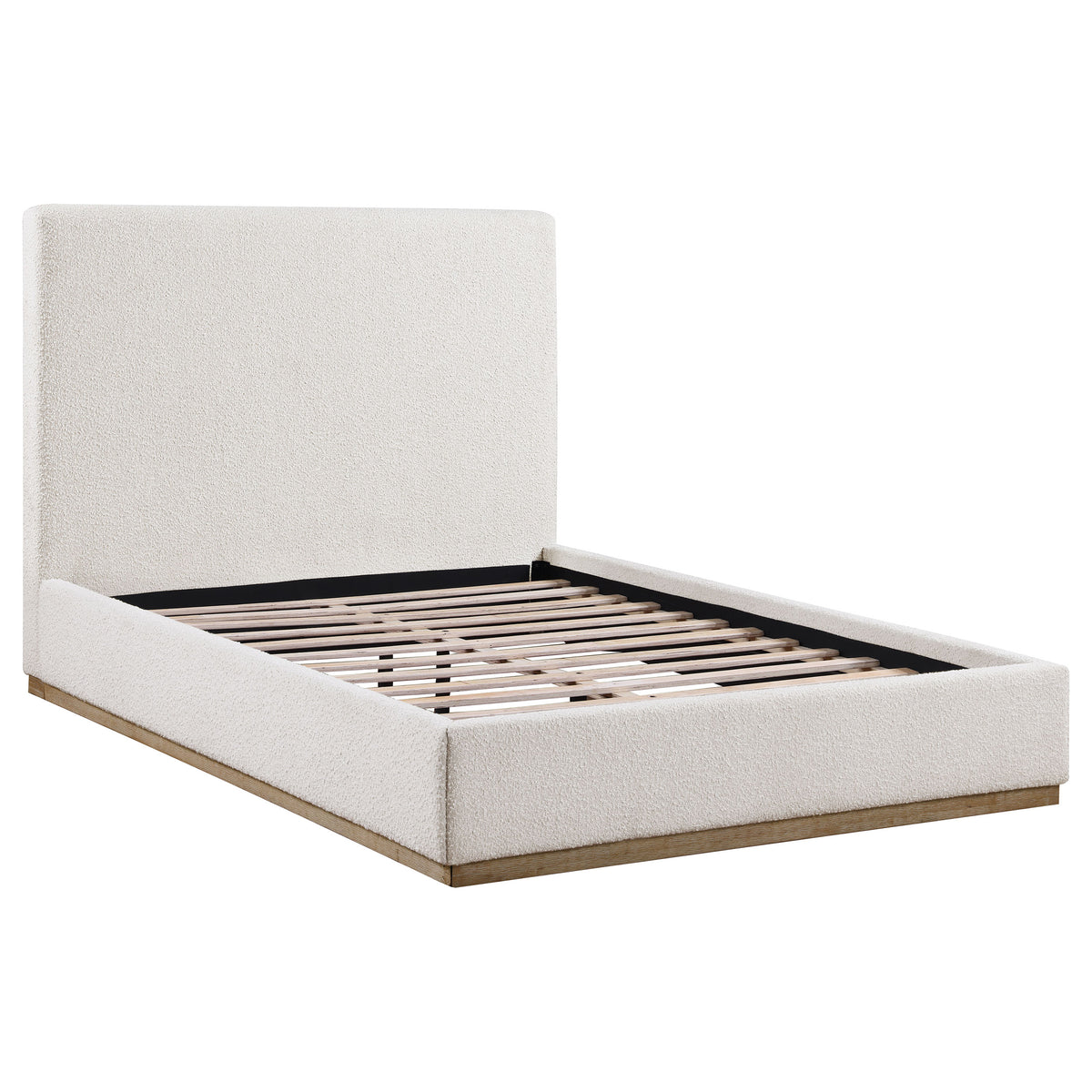 Knox Upholstered Platform Bed with Extra-High Headboard - Queen