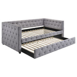 Mockern Tufted Upholstered Twin Daybed with Trundle
