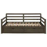 Sorrento Twin XL Storage Daybed with Extension Trundle - 2 Drawers, Grey Wood – view 5