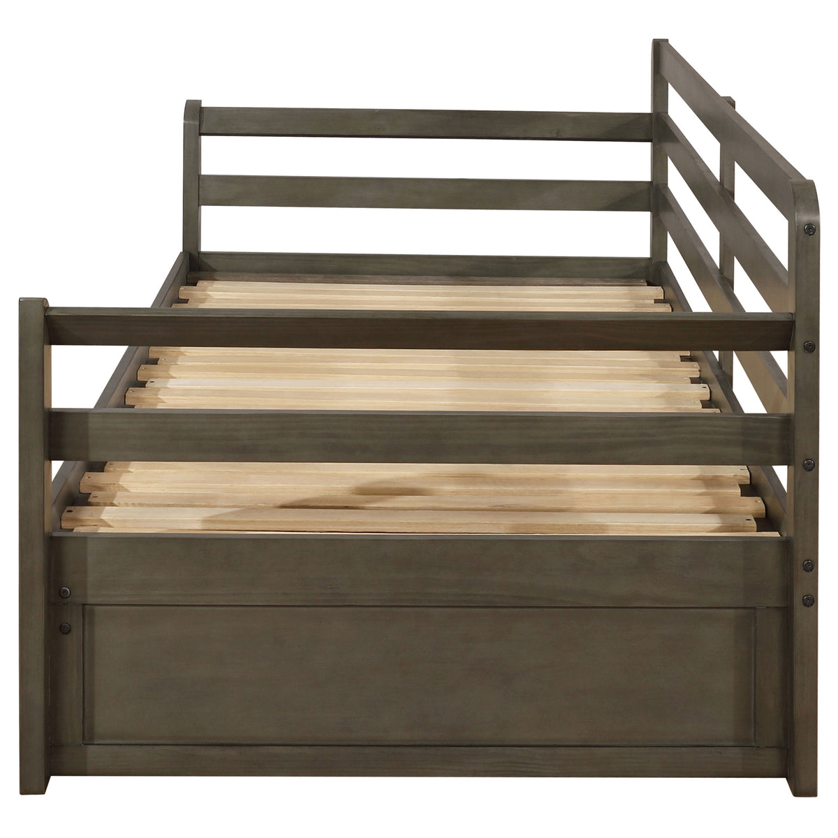 Sorrento Twin XL Storage Daybed with Extension Trundle - 2 Drawers, Grey Wood – view 7