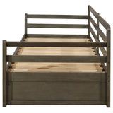 Sorrento Twin XL Storage Daybed with Extension Trundle - 2 Drawers, Grey Wood – view 7