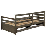 Sorrento Twin XL Storage Daybed with Extension Trundle - 2 Drawers, Grey Wood – view 9