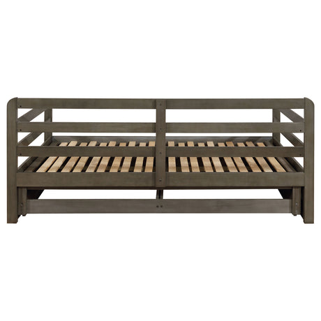 Sorrento Twin XL Storage Daybed with Extension Trundle - 2 Drawers, Grey Wood – view 11