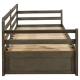 Sorrento Twin XL Storage Daybed with Extension Trundle - 2 Drawers, Grey Wood – view 13