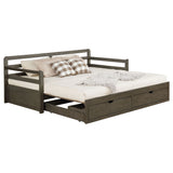 Sorrento Twin XL Storage Daybed with Extension Trundle - 2 Drawers, Grey Wood – view 16