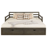Sorrento Twin XL Storage Daybed with Extension Trundle - 2 Drawers, Grey Wood – view 18