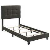 Mapes Upholstered Panel Bed with Button-Tufted Headboard - Twin