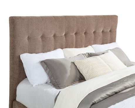 Senna Tufted Upholstered Bed with Flame Visualizer Footboard & Bluetooth Speaker – View 21