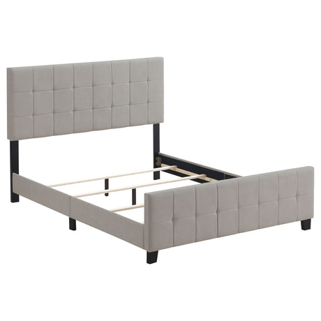 Fairfield Upholstered Panel Bed with Grid Tufting - Eastern King