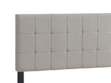 Fairfield Upholstered Panel Bed with Grid Tufting - Contemporary Beige Fabric, Queen or Eastern King – view 7