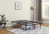 Mabel Folding Metal Platform Bed Frame - No-Tool Black Steel Mattress Support, Twin to Eastern King – view 16