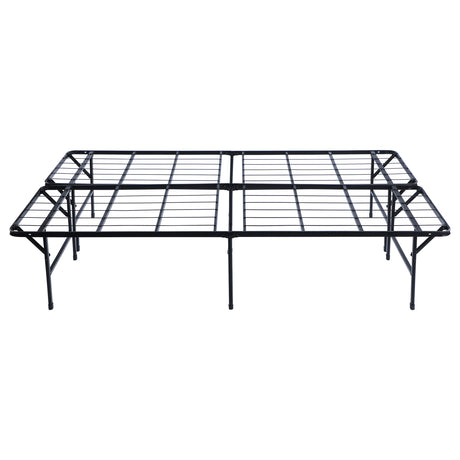 Mabel Folding Metal Platform Bed Frame - No-Tool Black Steel Mattress Support, Twin to Eastern King – view 17