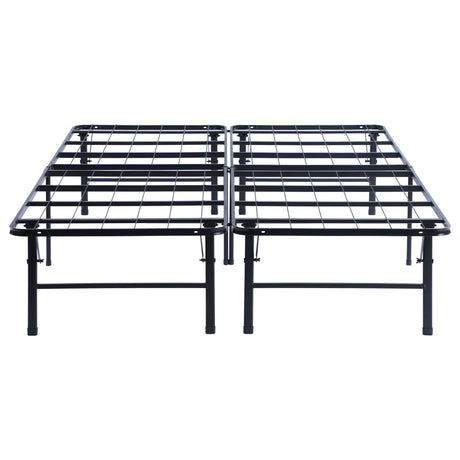 Mabel Folding Metal Platform Bed Frame - No-Tool Black Steel Mattress Support, Twin to Eastern King – view 18