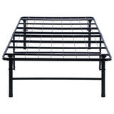 Mabel Folding Metal Platform Bed Frame - No-Tool Black Steel Mattress Support, Twin to Eastern King – view 11