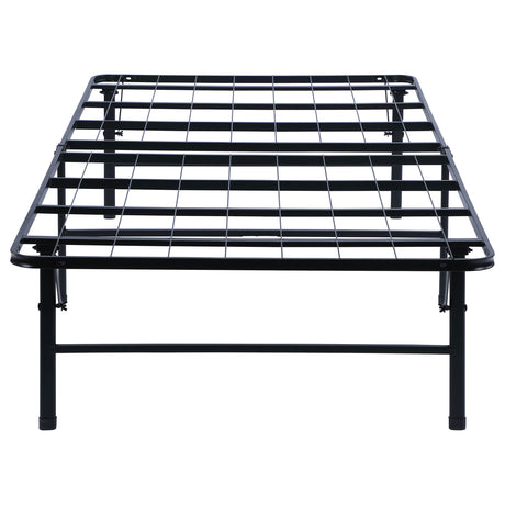 Mabel Folding Metal Platform Bed Frame - No-Tool Black Steel Mattress Support, Twin to Eastern King – view 11