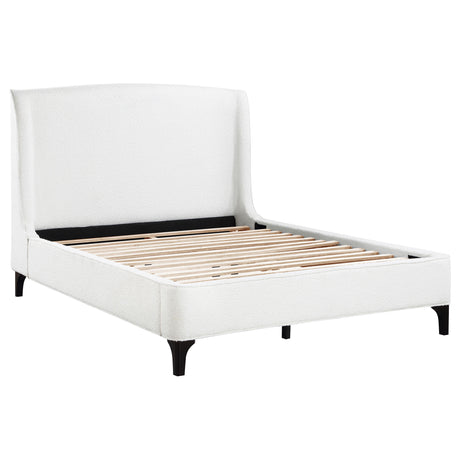 Mosby Boucle Wingback Platform Bed - Eastern King