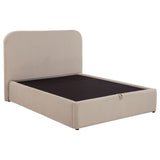 Anders Upholstered Lift-Top Storage Platform Bed - Gas-Lift Hidden Storage in Beige or Chocolate – view 7