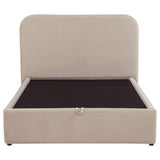 Anders Upholstered Lift-Top Storage Platform Bed - Gas-Lift Hidden Storage in Beige or Chocolate – view 9