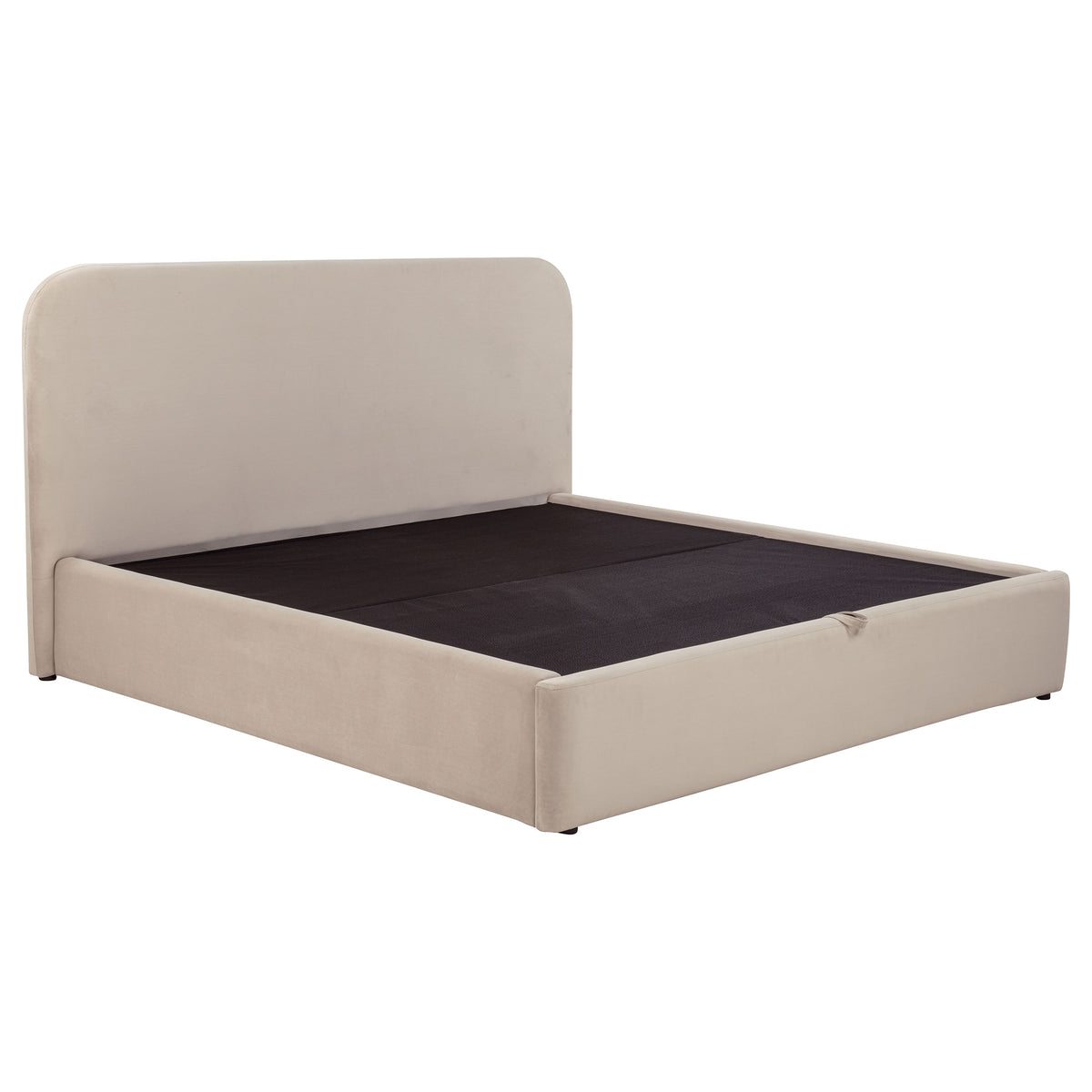 Anders Upholstered Lift-Top Storage Platform Bed - Gas-Lift Hidden Storage in Beige or Chocolate – view 17