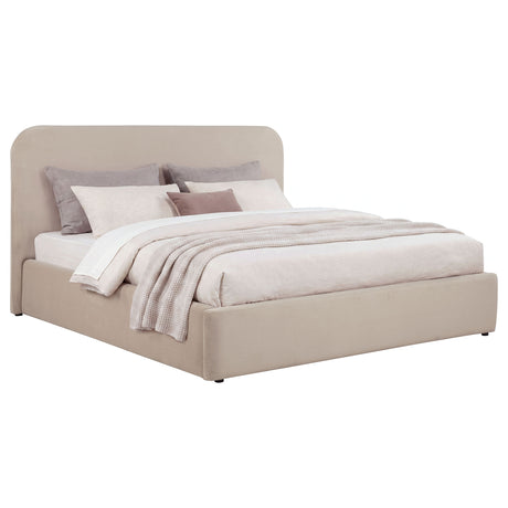 Anders Upholstered Lift-Top Storage Platform Bed - Gas-Lift Hidden Storage in Beige or Chocolate – view 18