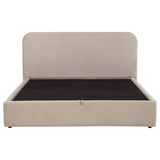 Anders Upholstered Lift-Top Storage Platform Bed - Gas-Lift Hidden Storage in Beige or Chocolate – view 19