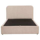 Anders Upholstered Lift-Top Storage Platform Bed - Gas-Lift Hidden Storage in Beige or Chocolate – view 14