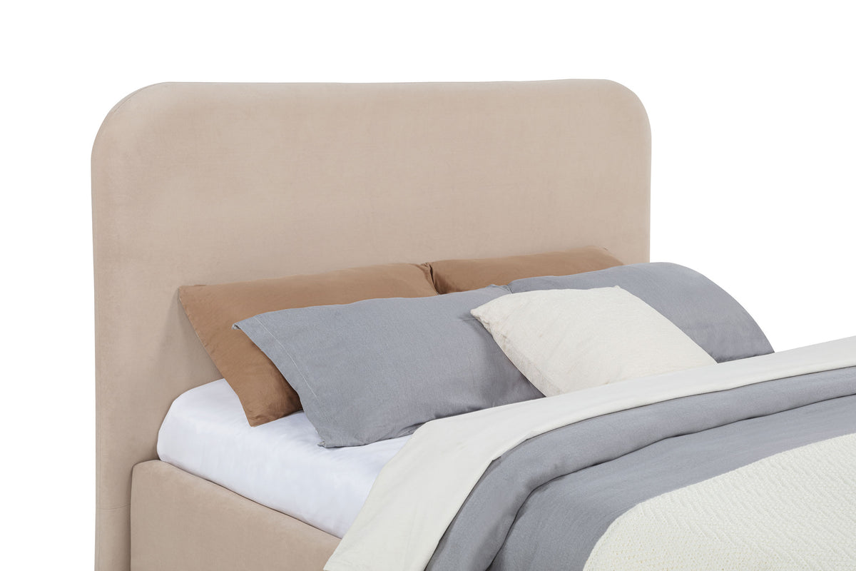 Anders Upholstered Lift-Top Storage Platform Bed - Gas-Lift Hidden Storage in Beige or Chocolate – view 15