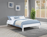 Hounslow Universal Platform Bed Frame - Fully Slatted, Headboard-Ready White Wood, Twin to California King – view 2