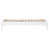 Hounslow Universal Platform Bed Frame - Fully Slatted, Headboard-Ready White Wood, Twin to California King – view 14