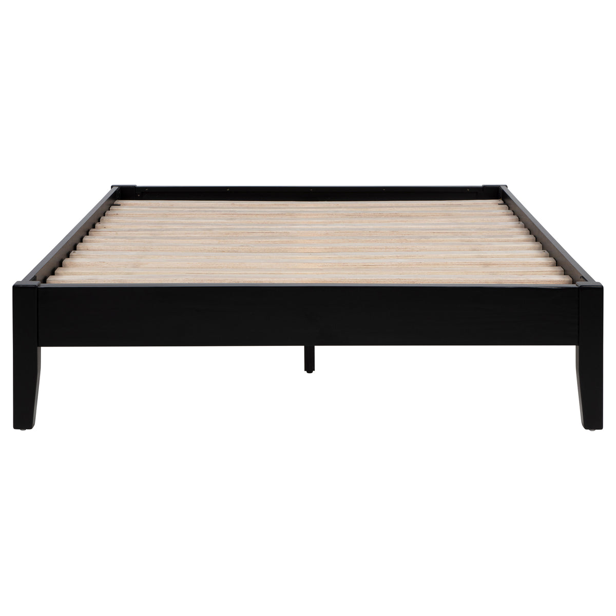 Hounslow Universal Platform Bed Frame - Fully Slatted, No Foundation Needed, Black, Twin to California King – view 15