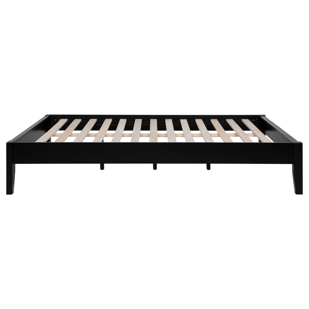 Hounslow Universal Platform Bed Frame - Fully Slatted, No Foundation Needed, Black, Twin to California King – view 17