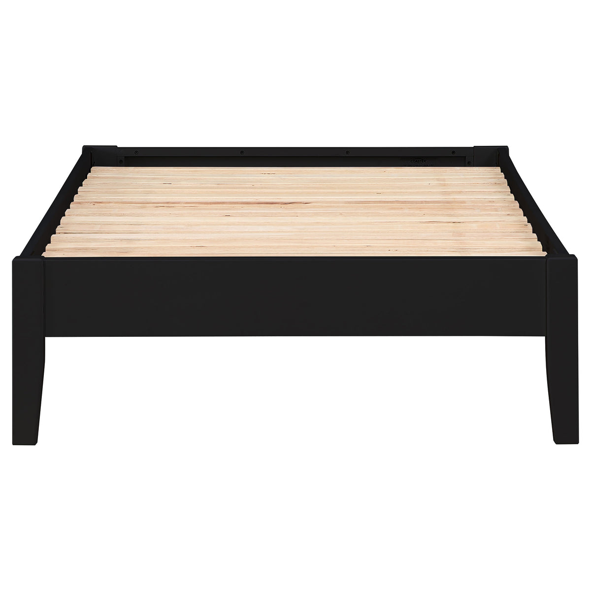 Hounslow Universal Platform Bed Frame - Fully Slatted, No Foundation Needed, Black, Twin to California King – view 9