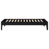 Hounslow Universal Platform Bed Frame - Fully Slatted, No Foundation Needed, Black, Twin to California King – view 10