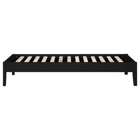 Hounslow Universal Platform Bed Frame - Fully Slatted, No Foundation Needed, Black, Twin to California King – view 10