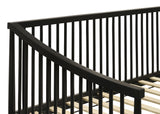 Delgado Windsor Spindle Twin Daybed with Trundle - Arched Arms in Black Wood – view 7
